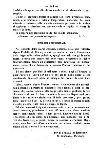 Giornale di farmacia, di chimica e di scienze affini