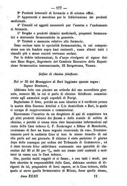 Giornale di farmacia, di chimica e di scienze affini