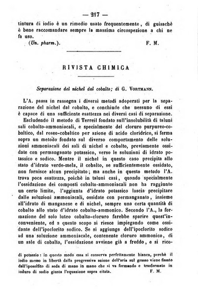 Giornale di farmacia, di chimica e di scienze affini