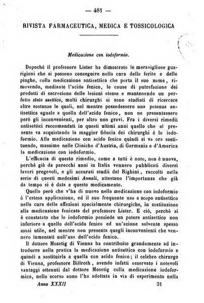 Giornale di farmacia, di chimica e di scienze affini