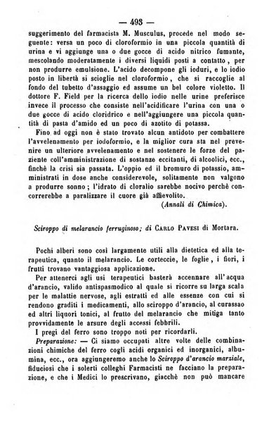 Giornale di farmacia, di chimica e di scienze affini