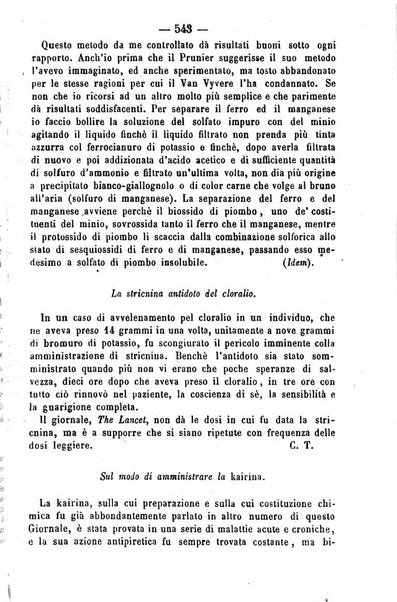 Giornale di farmacia, di chimica e di scienze affini