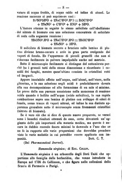 Giornale di farmacia, di chimica e di scienze affini