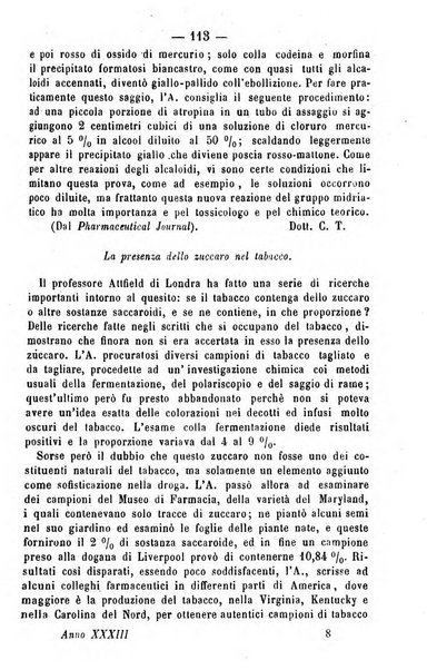 Giornale di farmacia, di chimica e di scienze affini