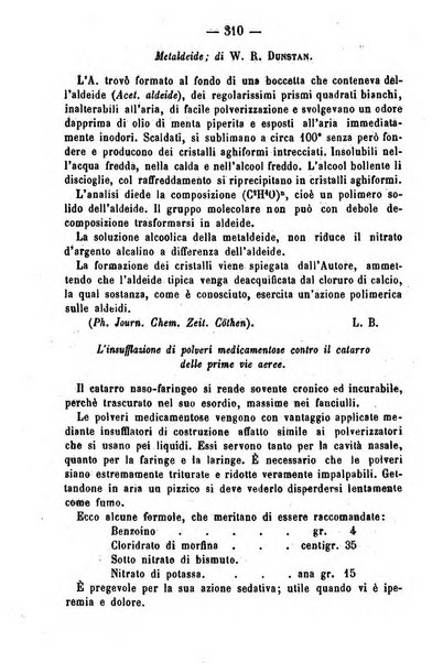 Giornale di farmacia, di chimica e di scienze affini