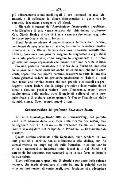 Giornale di farmacia, di chimica e di scienze affini