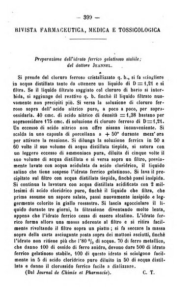 Giornale di farmacia, di chimica e di scienze affini