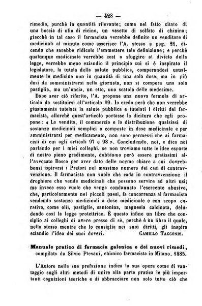 Giornale di farmacia, di chimica e di scienze affini