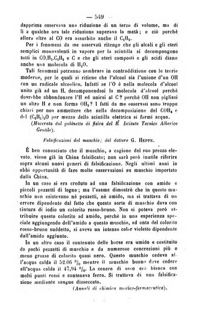 Giornale di farmacia, di chimica e di scienze affini