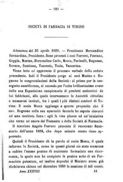 Giornale di farmacia, di chimica e di scienze affini