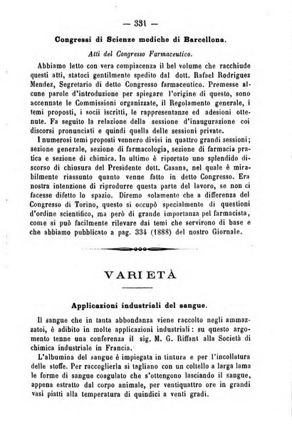 Giornale di farmacia, di chimica e di scienze affini