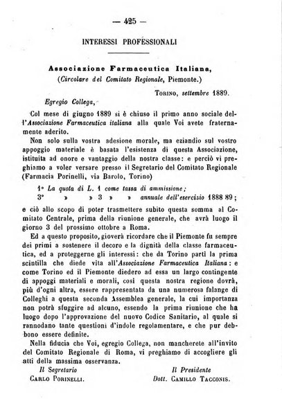 Giornale di farmacia, di chimica e di scienze affini