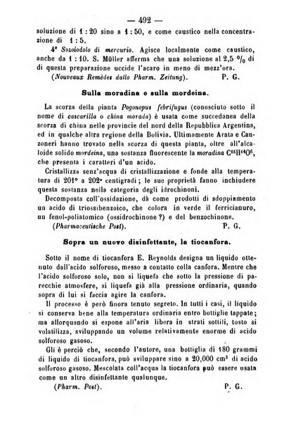 Giornale di farmacia, di chimica e di scienze affini