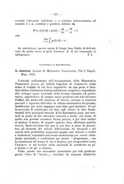 Giornale di matematica finanziaria rivista tecnica del credito e della previdenza