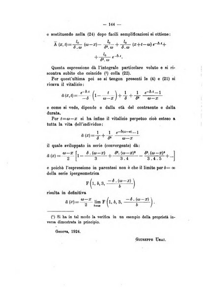 Giornale di matematica finanziaria rivista tecnica del credito e della previdenza