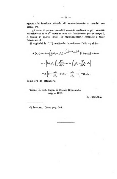 Giornale di matematica finanziaria rivista tecnica del credito e della previdenza