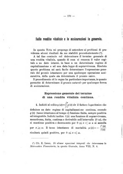 Giornale di matematica finanziaria rivista tecnica del credito e della previdenza