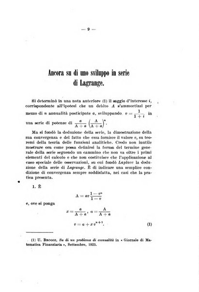 Giornale di matematica finanziaria rivista tecnica del credito e della previdenza