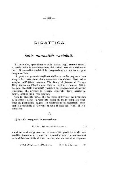 Giornale di matematica finanziaria rivista tecnica del credito e della previdenza