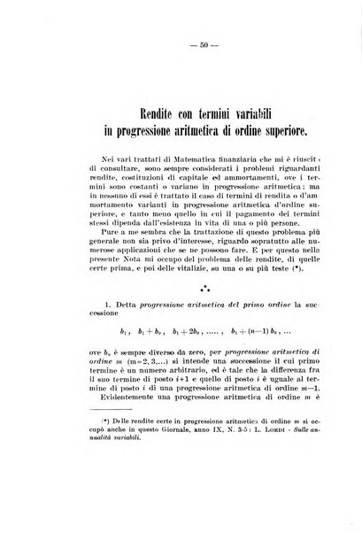 Giornale di matematica finanziaria rivista tecnica del credito e della previdenza