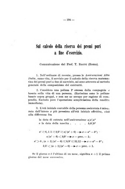 Giornale di matematica finanziaria rivista tecnica del credito e della previdenza