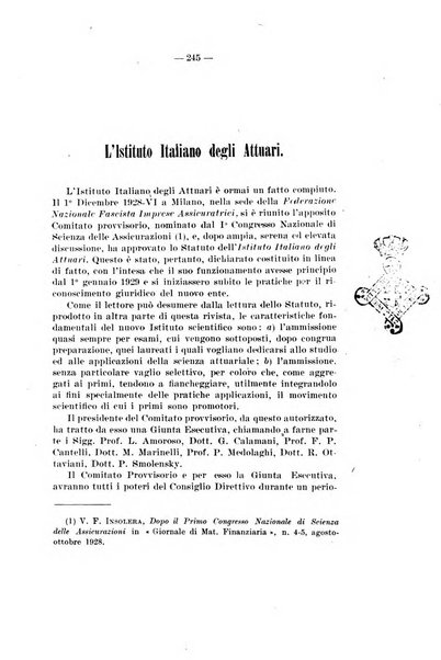 Giornale di matematica finanziaria rivista tecnica del credito e della previdenza