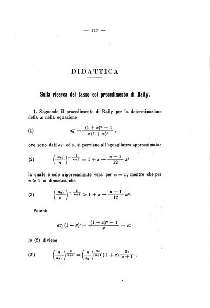 Giornale di matematica finanziaria rivista tecnica del credito e della previdenza