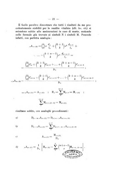 Giornale di matematica finanziaria rivista tecnica del credito e della previdenza