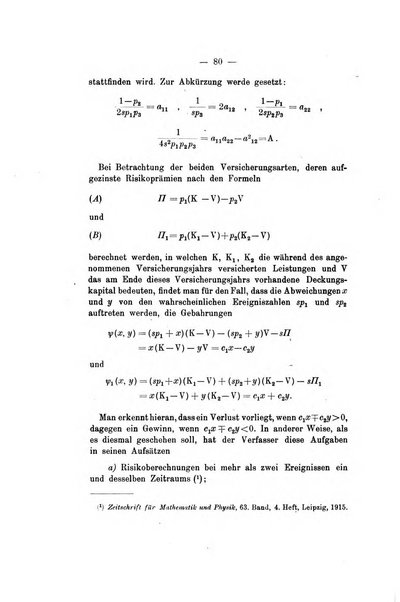 Giornale di matematica finanziaria rivista tecnica del credito e della previdenza