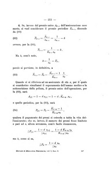 Giornale di matematica finanziaria rivista tecnica del credito e della previdenza