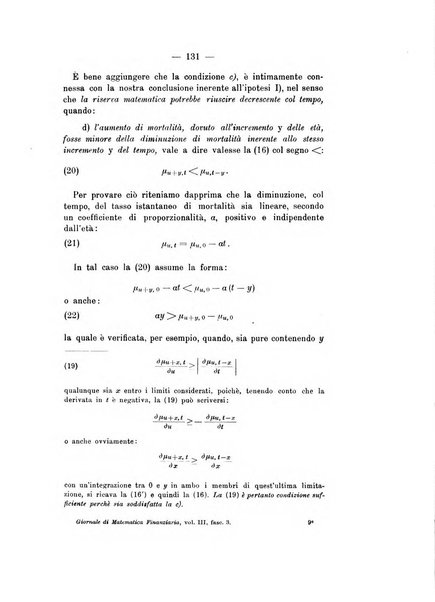 Giornale di matematica finanziaria rivista tecnica del credito e della previdenza