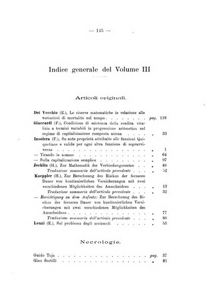 Giornale di matematica finanziaria rivista tecnica del credito e della previdenza