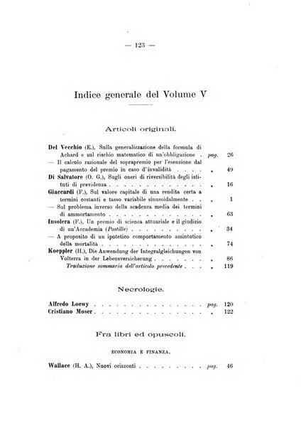 Giornale di matematica finanziaria rivista tecnica del credito e della previdenza