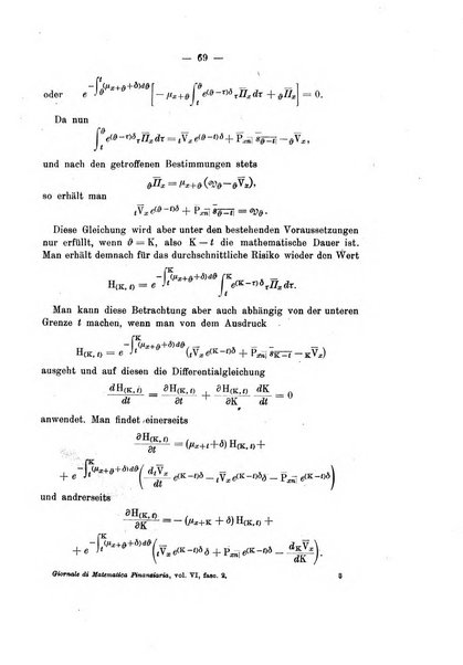 Giornale di matematica finanziaria rivista tecnica del credito e della previdenza