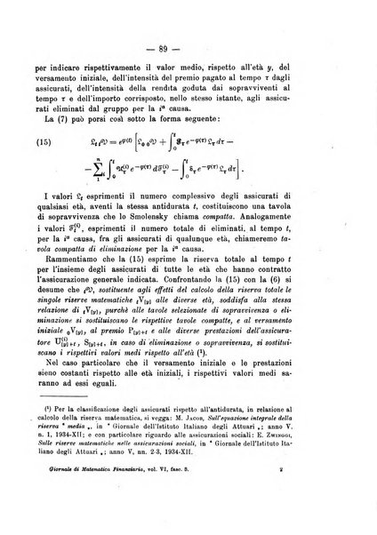 Giornale di matematica finanziaria rivista tecnica del credito e della previdenza