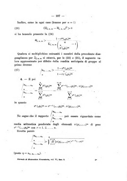 Giornale di matematica finanziaria rivista tecnica del credito e della previdenza