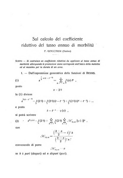 Giornale di matematica finanziaria rivista tecnica del credito e della previdenza