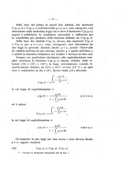 Giornale di matematica finanziaria rivista tecnica del credito e della previdenza