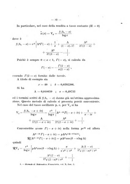 Giornale di matematica finanziaria rivista tecnica del credito e della previdenza