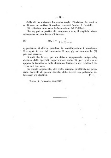 Giornale di matematica finanziaria rivista tecnica del credito e della previdenza