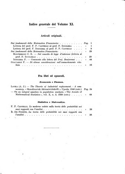 Giornale di matematica finanziaria rivista tecnica del credito e della previdenza