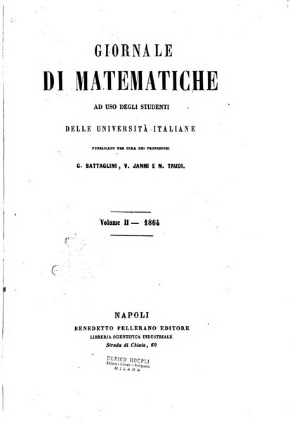 Giornale di matematiche