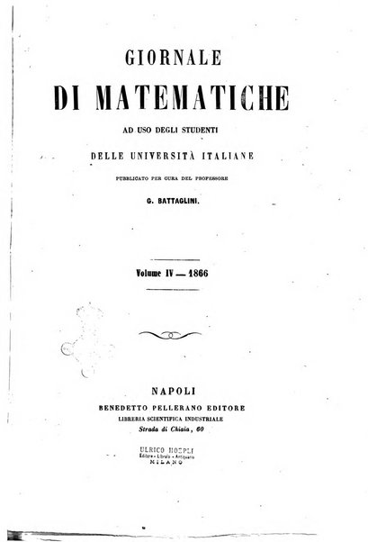 Giornale di matematiche