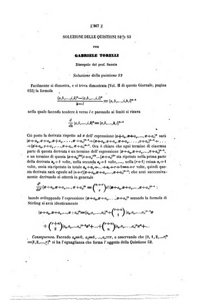 Giornale di matematiche