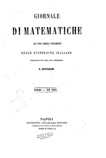 Giornale di matematiche