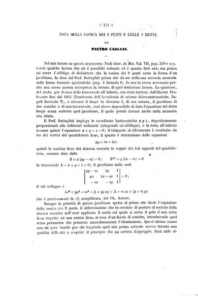 Giornale di matematiche