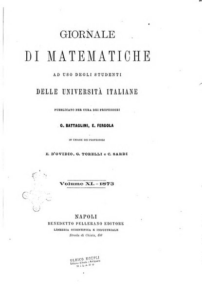 Giornale di matematiche