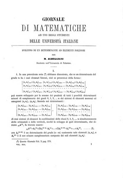 Giornale di matematiche