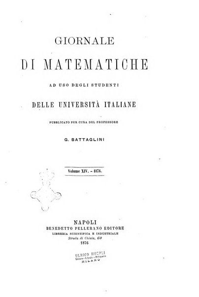 Giornale di matematiche