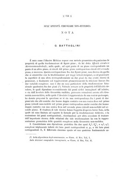 Giornale di matematiche